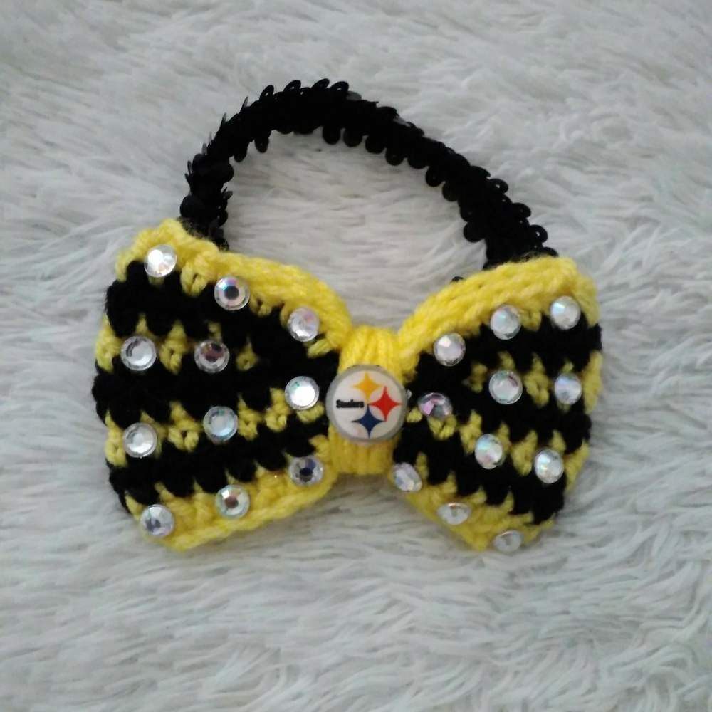 Steelers Baby Headbands - Picture 2 of 3